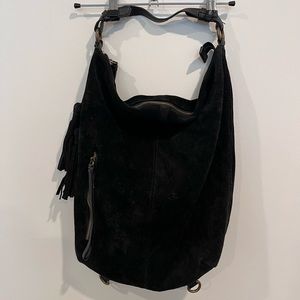 Black Suede Purse/Backpack